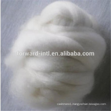 mongolian dehaired cashmere fiber / white cashmere tops for worsted yarn spinning